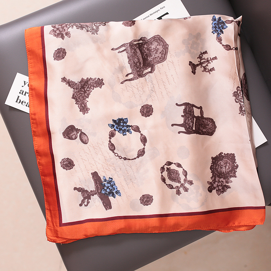 Korean version with good texture, new sunscreen professional versatile small square headscarf, women's decorative scarf,_voghion.com