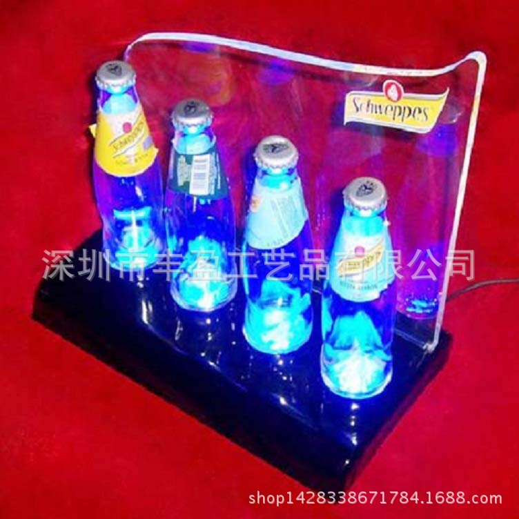 酒店酒吧亚克力发光座牌 LED啤酒座牌（保修一年）有机玻璃牌