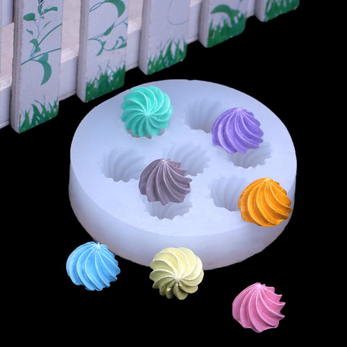 Multi-functional Cream Puff Cream Stick Cookies Donut Shaped Baking Silicone Mold Fondant Air-dry Clay Decorative Putty
