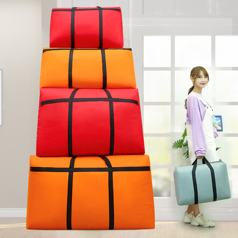 Storage Bag, Packaging Bag, Portable Oxford Cloth Bag, Large Moving Packing Bag, Solid Color Simple Luggage Bag, Large Capacity