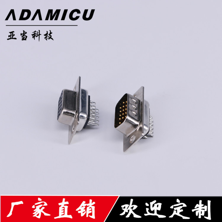 ��ݸVGAHDB15P��ͷ��ͳ�ڽ���������·��ĸ�Բ�D������������