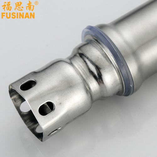 Factory direct sales Heightened glass basin single hole bathroom counter basin 304 stainless steel basin hot and cold faucet