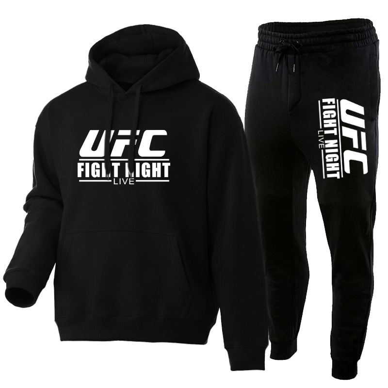 Foreign Trade Fashion Brand Ufc Printed Men's and Women's Sweatshirt Hoodie Suit Autumn and Winter Thickeneded Casual Sweatshirt Sportswear Foreign Trade Fashion Brand Ufc Printed Men's and Women's Sweatshirt Hoodie Suit Autumn and Winter Thickeneded Casual Sweatshirt Sportswear