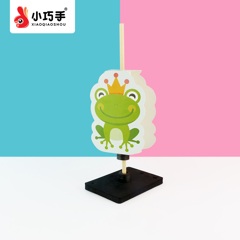 Jumping frog magnetic technology small production tts technology handmade small production kindergarten children's toys