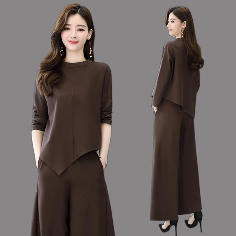 Casual Wide Leg Pants Set Early Autumn 2023 New Fashion Elegant Celebrity Slimming Goddess Fan Two-piece Western Style Casual Wide Leg Pants Set Early Autumn 2023 New Fashion Elegant Celebrity Slimming Goddess Fan Two-piece Western Style