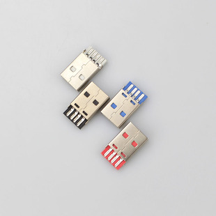 Charger USB Connector a Male Short Body 2.0 Iron Shell/Stainless Steel/Copper Shell Can Be California 65A Male