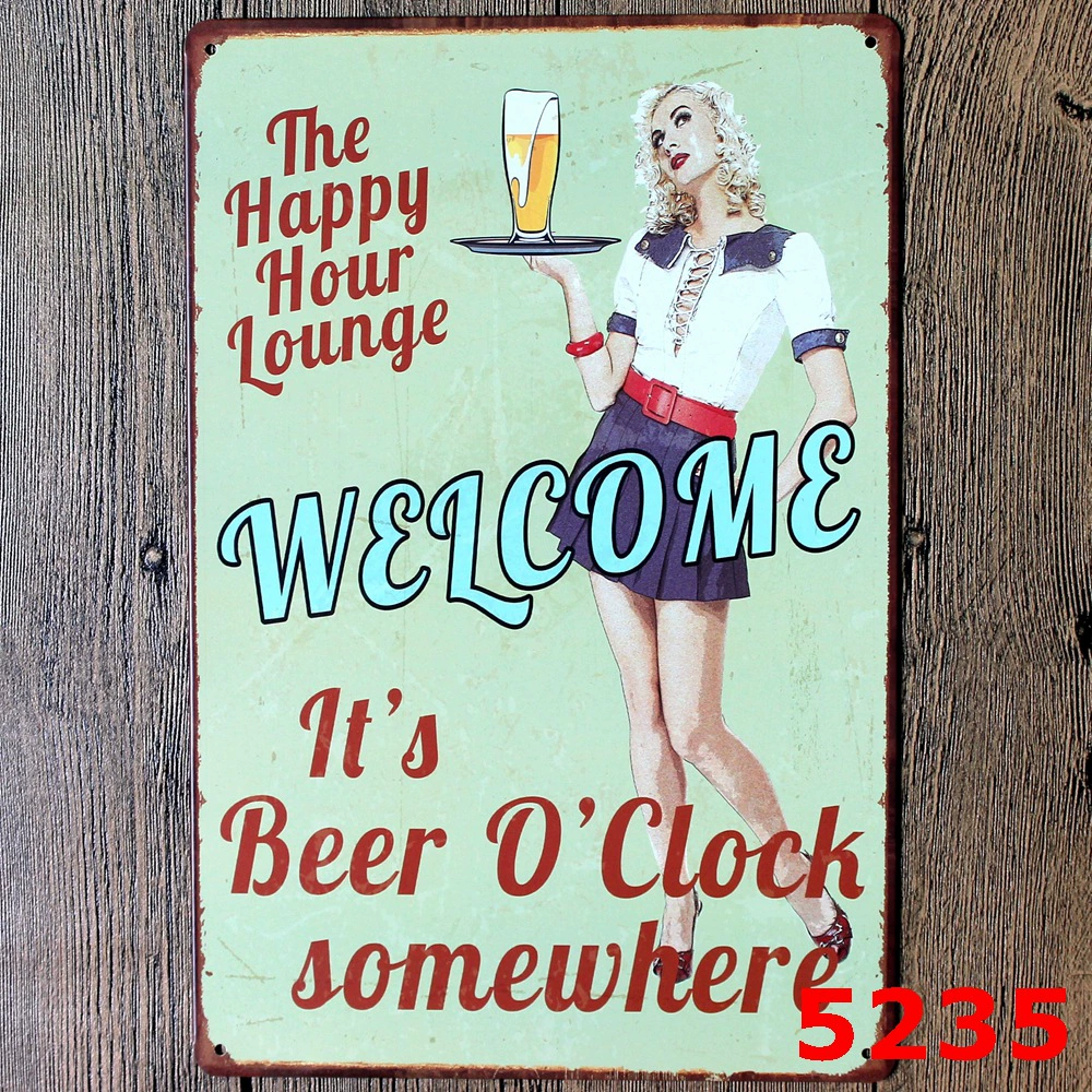 Коктейль VIP Beer Iron Painting оптом Декорация для бара, спальни, KTV, ресторан и заведение