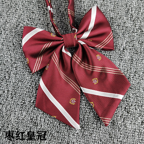 Crown tie flower tie JK bow tie striped bow jacquard Japanese bank professional female student college DK