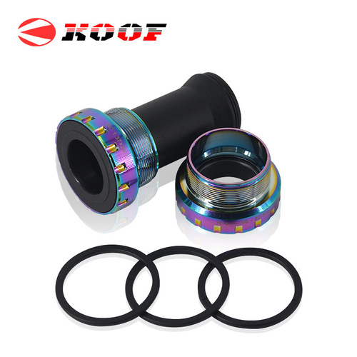 Hanhongxin Mountain Road Bicycle Chainring Hollow One-Piece Chainring Threaded 68-73 Bottom Bracket