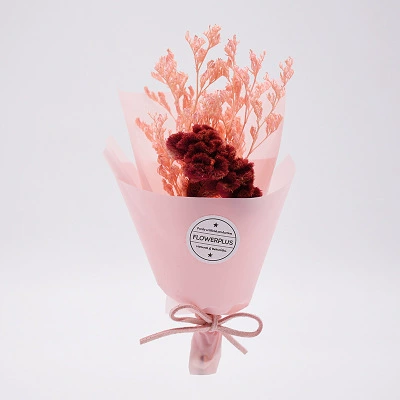 Мини- bouquet засушенных цветов (Манфанг Тин) в подарочной коробке из ПВХ, 85×45×145 мм, дом и подарок