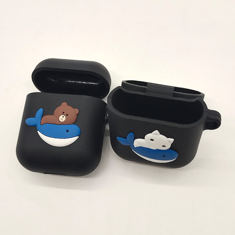 Aplicable a airpods2/3 generación pro auriculares de silicona funda protectora auricular Bluetooth inalámbrico funda de silicona bolsa de auriculares