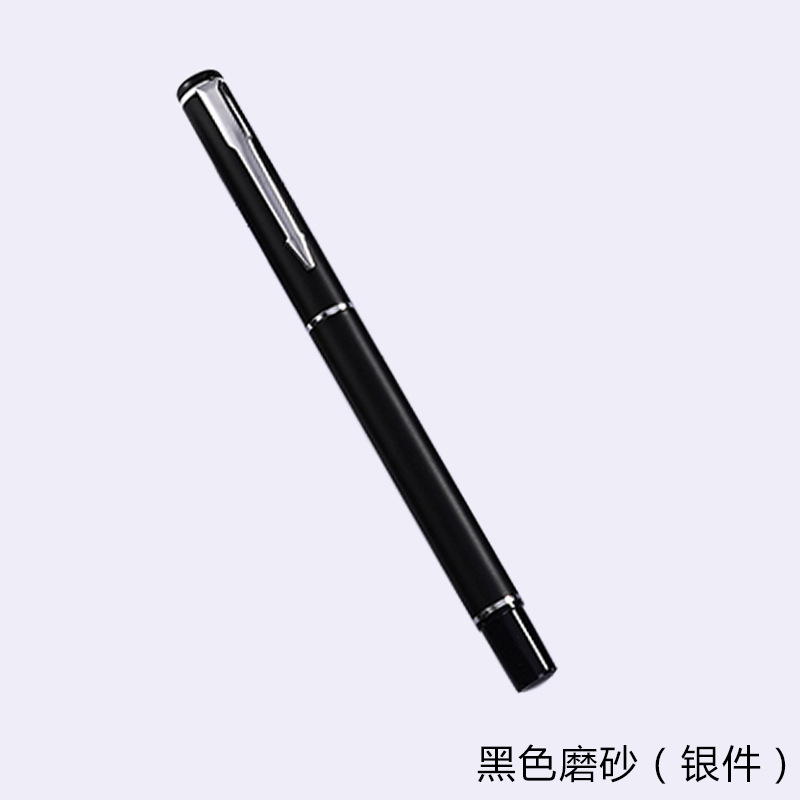 Bolígrafo de metal oficina de negocios pluma de gel Logotipo de letras en stock negocio publicidad regalo pluma firma pluma