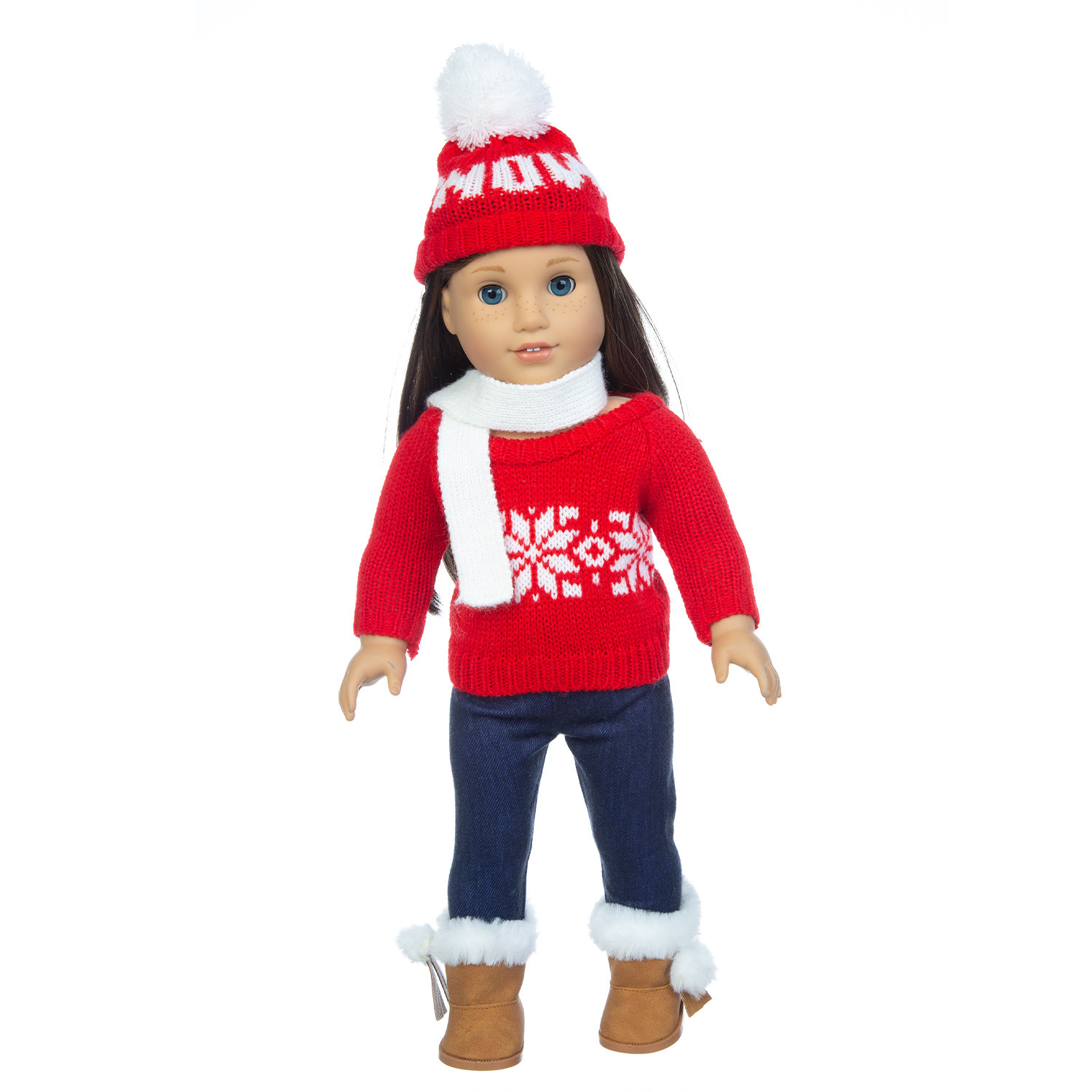 Ropa de muñeca de Navidad suéter de muñeca de 18 pulgadas 43cm ropa de muñeca de Niña Americana ropa de muñeca de Navidad