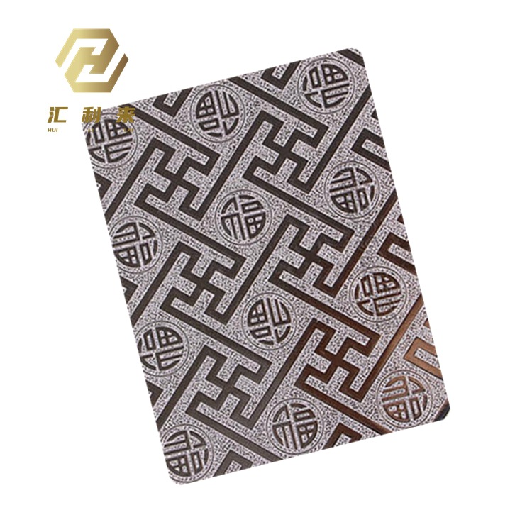 不锈钢压花纹板 凹凸面万金福花纹压花不锈钢板制定加工生产