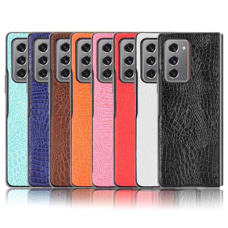 For Samsung Galaxy Z Fold2 mobile phone case Zfold2 5g second generation alligator leather case For Samsung Galaxy Z Fold2 mobile phone case Zfold2 5g second generation alligator leather case