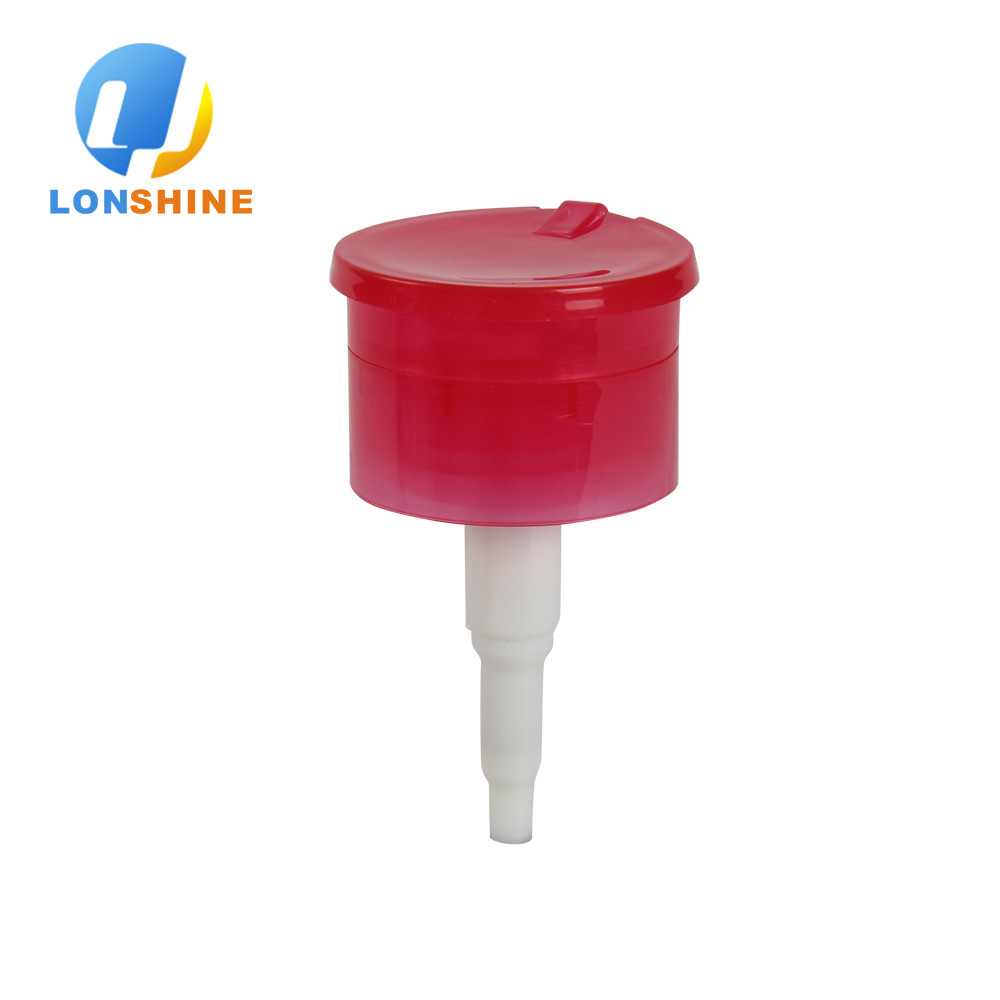 厂家批发33/410规格指甲油清洗泵pp材质内置弹簧分装瓶泵头