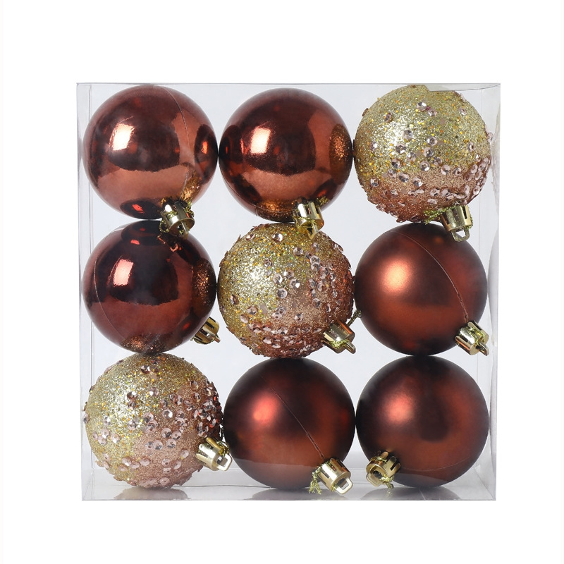 Hong Kong Heng 6cm9 BOLA DE Navidad azul BOLA DE Navidad árbol de Navidad decoración regalo en caja de Navidad BOLA DE Navidad