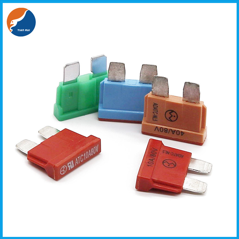 汽车中号插片保险丝40A80VADATC-NL防火阻燃耐高温汽车保险片