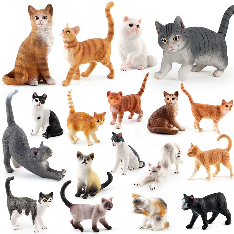 Минифигурка, животное моделирование, игрушка, кошка, котёнок