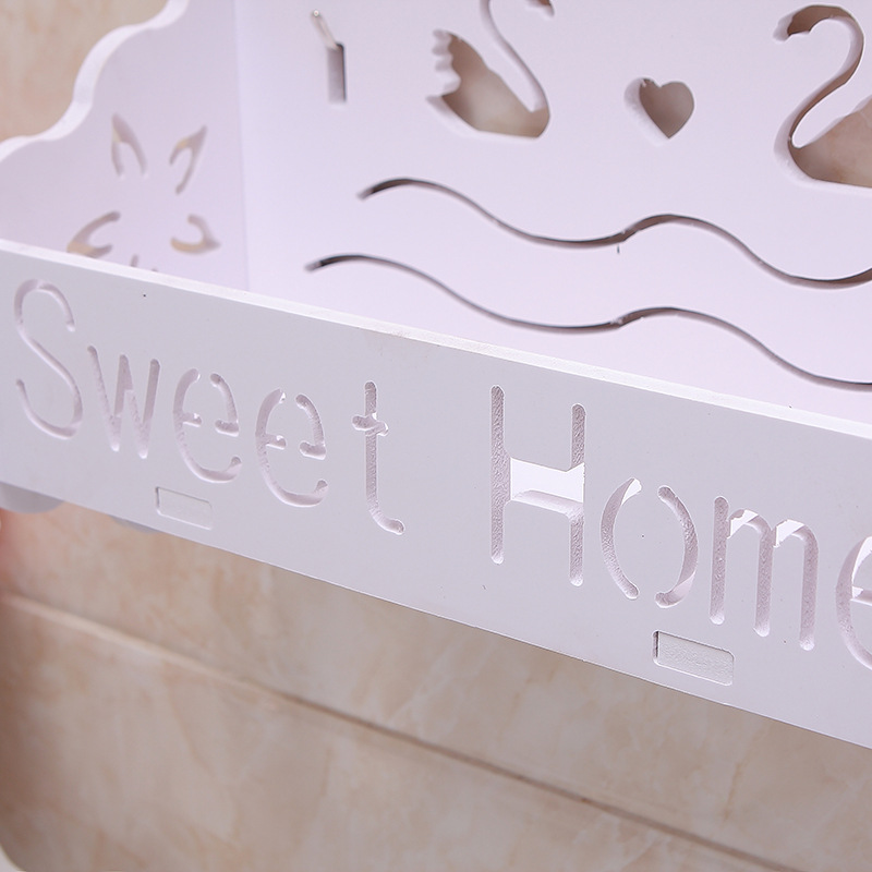 Baño almacenamiento rack baño pared Punch-libre organización baño caja de almacenamiento montado en la pared creativo nuevo Rack de almacenamiento