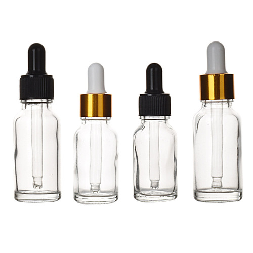 Essential oil bottle 5-100ML transparent glass dropper sub-bottle essential oil sub-pack nipple empty bottle medicated oil sample bottle