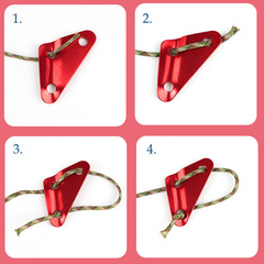 Large outdoor aluminum alloy triangle buckle tent canopy windproof rope anti-slip sheet drawstring buckle triangle sheet adjustment buckle