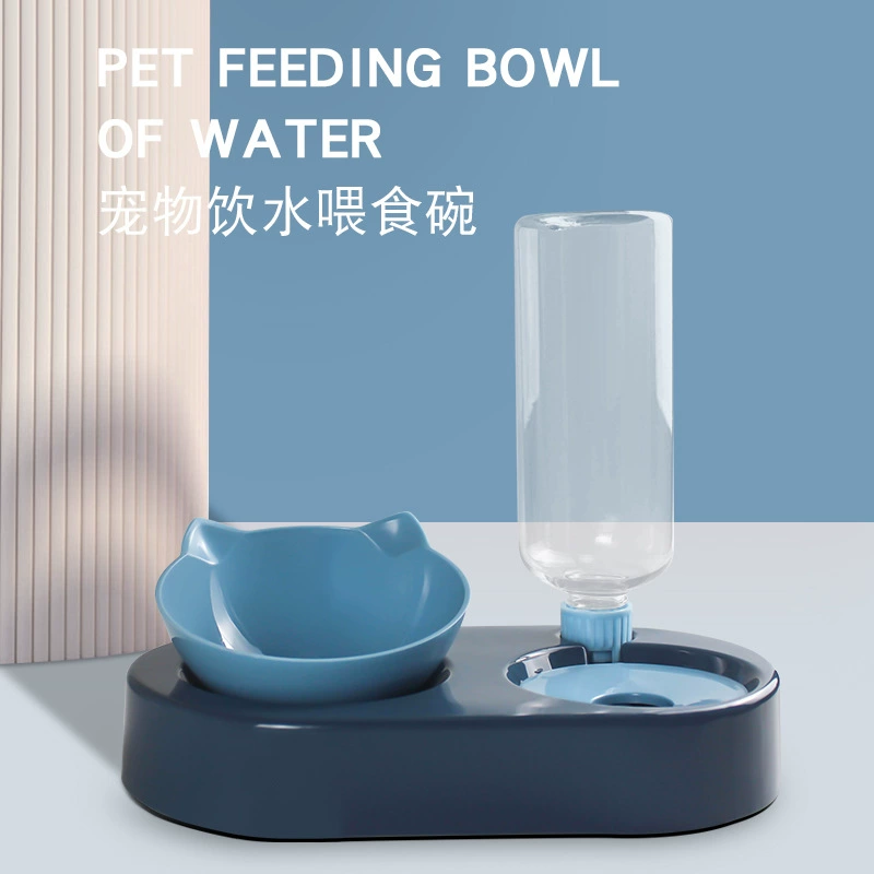 Миска для кошек, двойная миска, автоматическая поилка для воды, миска для собак, миска для воды для собак, миска для еды для кошек и собак, товары для домашних животных, большой размер 6