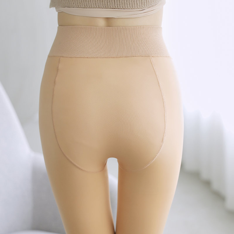 Leggings for Autumn and Winter, Fleece-lined Imitation Nylon Cotton Pants, Thickened Fleece-lined Autumn and Winter Leggings for Women to Wear Outside