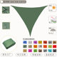 Triangular sunshade sail 5*5*5 m outdoor courtyard garden waterproof UV-proof sunshade net a generation of hair
