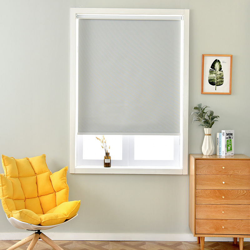 Modern Minimalist Curtains, Roller Blinds, No-Drill Installation, Blackout and Sunshade for Office, Bathroom, and Home Use, Fully Blackout Modern Minimalist Curtains, Roller Blinds, No-Drill Installation, Blackout and Sunshade for Office, Bathroom, and Home Use, Fully Blackout