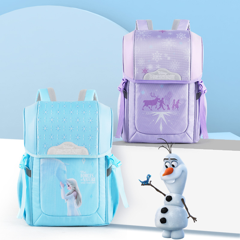 Nuevo estudiante de la escuela primaria de dibujos animados mochila chica congelada de dibujos animados mochila impermeable resistente al desgaste mochila de los niños