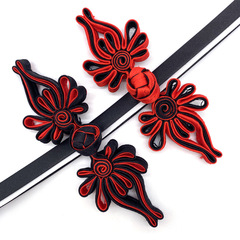 柏熙輔料中式布荷花盤扣手工旗袍上衣紐扣民族喜帖唐裝盤扣