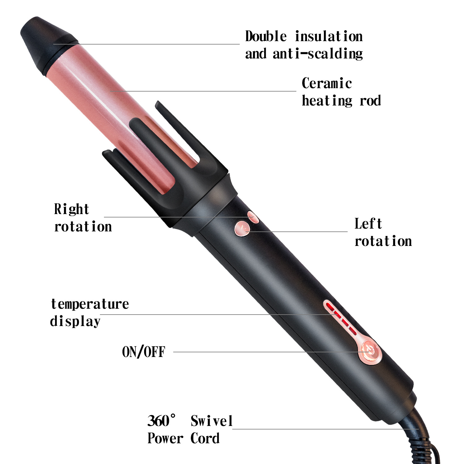 Amazon nuevo rizador de pelo férula de control de temperatura multifuncional rizador de pelo del hogar herramientas de pelo perezoso rizador de pelo