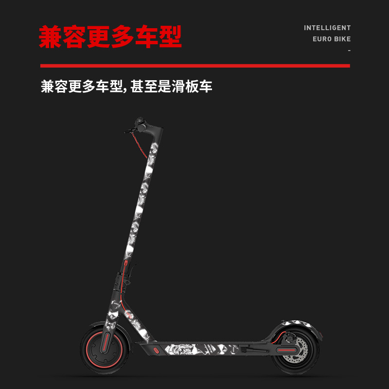 ENLEE bicicleta de montaña marco 3D película bicicleta de carretera gruesa película pegatinas impermeable noche reflexivo pegatinas de protección