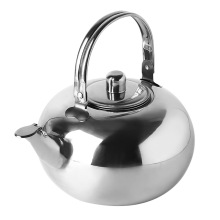 不锈钢玲珑壶无磁泡茶壶金色茶壶带漏网平底可用电磁炉烧水壶户外