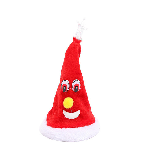 Cross-border Electric Christmas Swing Tree Children's Toy Festival Gift Wholesale Music Swing Christmas Hat