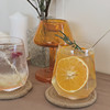 INS Creative Glass Cup Simple Juice Drink Cup Home Transparent Water Cup Coffee Cup Cold Drink Cup