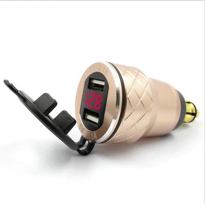 Mobil şarj cihazları: Mobile Phone Charger Metal with - golden-shell-red