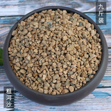 销售粗河沙矿物质颗粒石多肉水族铺面造景沙河沙颗粒砂9斤装包邮