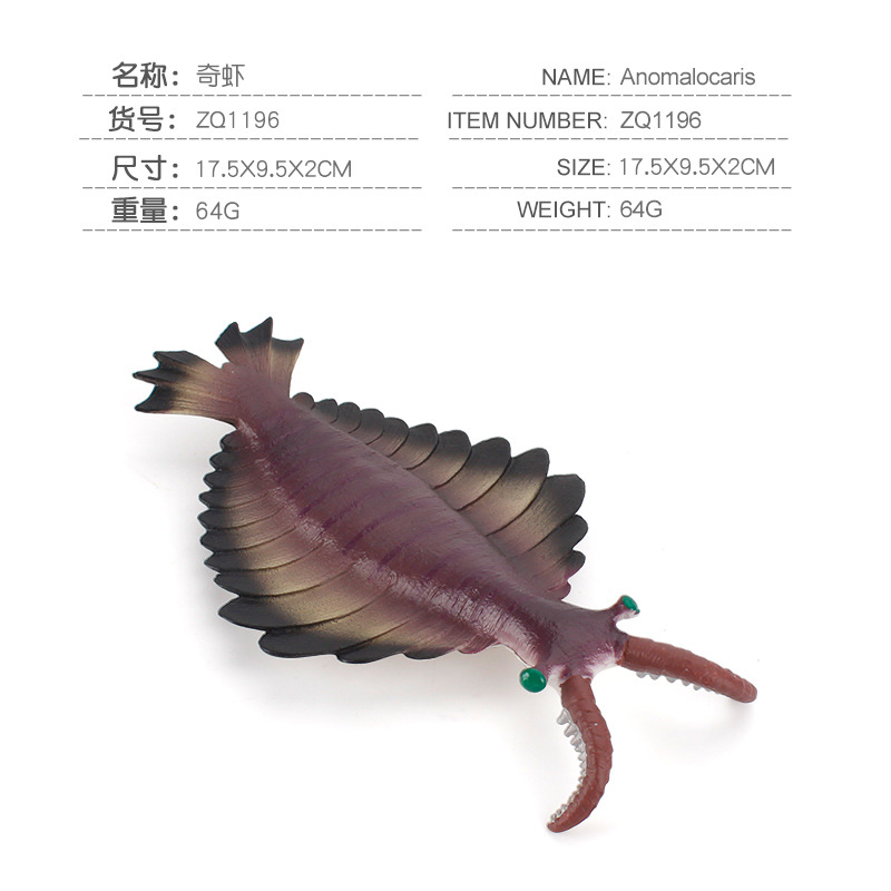 Transfronteriza nuevos niños simulación antigua vida marina modelo de juguete sólido espiral Camarón peces Dragón tortuga cognitiva adornos