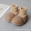 Demi-season children's fleece footwear for early age, soft sole
