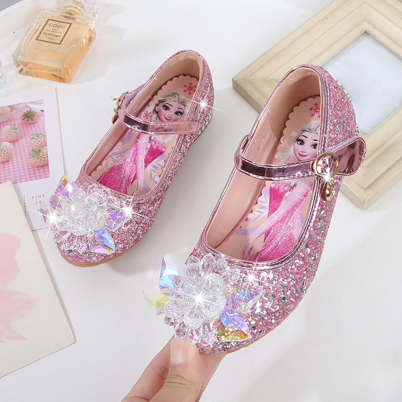 2025 autumn new girls high heels Frozen Aisha children's princess shoes Velcro children's shoes wholesale 2025 autumn new girls high heels Frozen Aisha children's princess shoes Velcro children's shoes wholesale