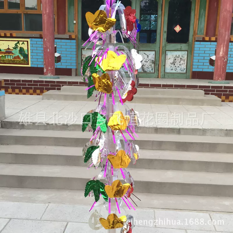 飞恒厂家批发【小摇钱树7层1米】白布 寿衣  殡葬用品 低价畅销