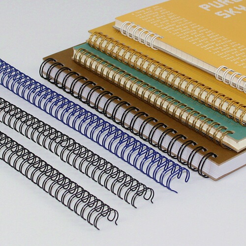 Factory Direct Selling Double-Coil Calendar Wall Calendar Binding Iron Ring Notebook Metal Accessories Spiral Nylon Coating YO Ring