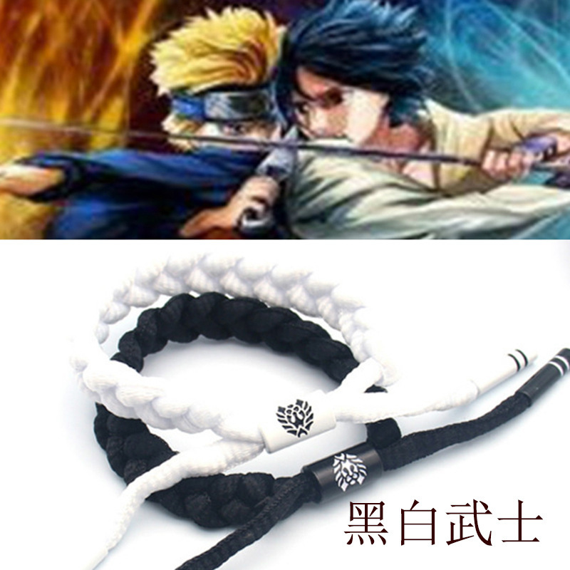 New Style Little Lion Bracelet Tiktok Trendy Black and White Samurai Holographic Shoelace Couple Non-Wholesale Chain New Style Little Lion Bracelet Tiktok Trendy Black and White Samurai Holographic Shoelace Couple Non-Wholesale Chain