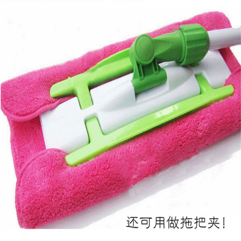 Housekeeping Cleaning Floor Dish Cloth Mopping Thickened Coral Fleece Cleaning Towel Double Layer Dishwashing Cloth with Hook Absorbent