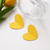 Yellow fresh universal advanced earrings, french style, flowered, high-quality style, bright catchy style