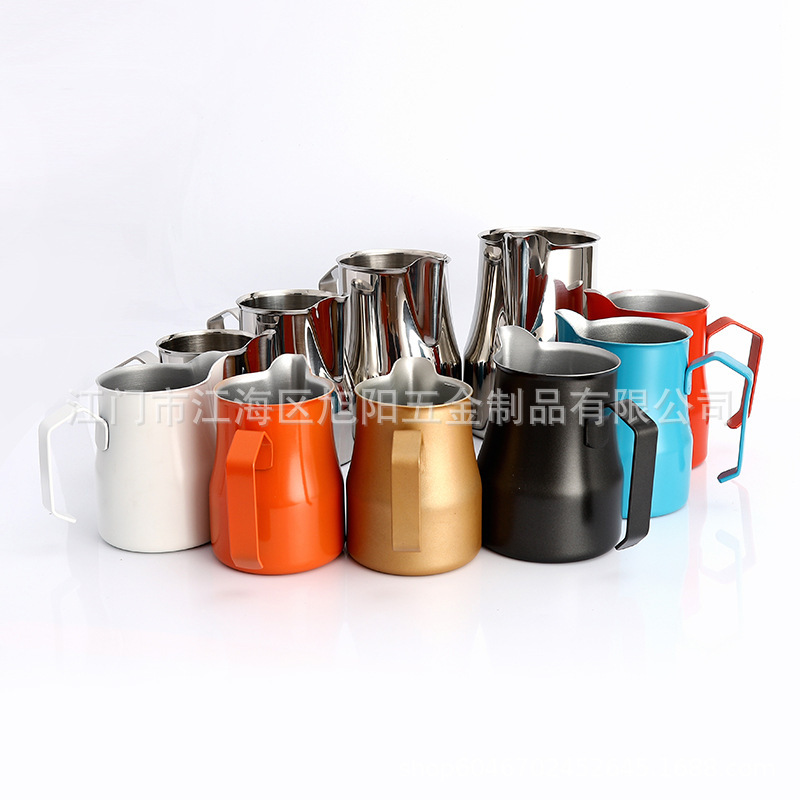 304 Pointed Spout Italian Coffee Pot Stainless Steel Latte Art Cup Wholesale Coffee Pot Long Spout Milk Frother 304 Pointed Spout Italian Coffee Pot Stainless Steel Latte Art Cup Wholesale Coffee Pot Long Spout Milk Frother