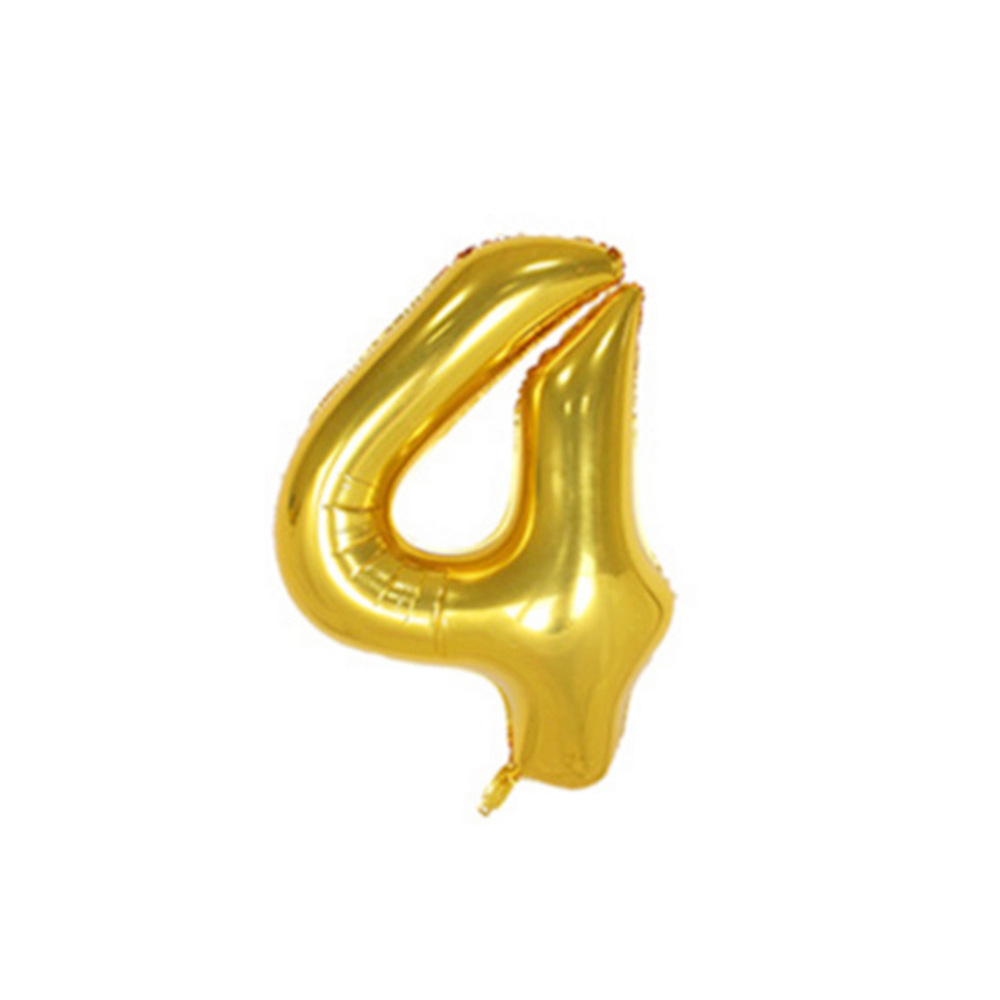 Globo digital de 16 pulgadas versión americana globo digital dorado decoración de cumpleaños de boda globo digital de papel de aluminio de 16 pulgadas