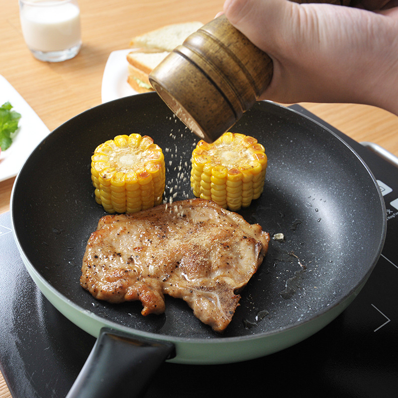 Amazon se especializa en sartenes, sartenes antiadherentes de piedra médica, sartenes para carne, sartenes de acero inoxidable 304 engrosadas para exportación